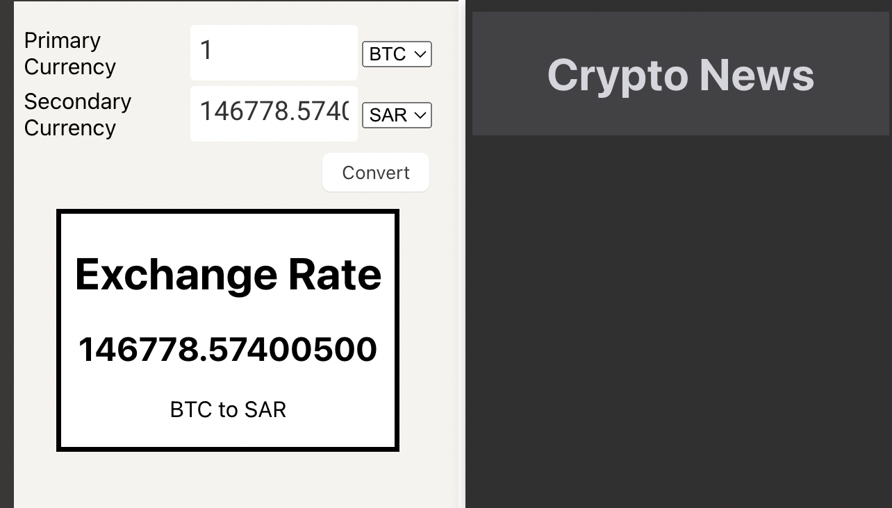 crypto converter project